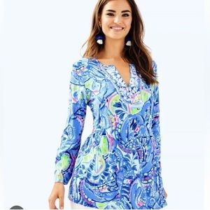 Lilly Pulitzer LYNDSEA tunic top Size M